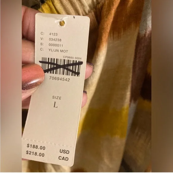 NWT Anthropologie Ranna Gill Tie Back Jumpsuit Size Large - Picture 5 of 16